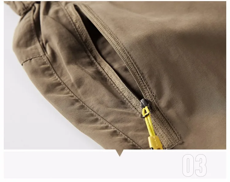 pruunid matkapüksid meeste lukuga taskuga