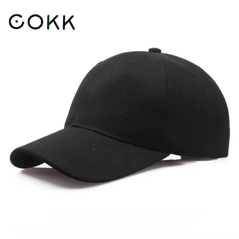 Top Trends: COKK Brand Solid Color Baseball Cap Women Men&#039;s Cap Snapback Hats For Women Dad Hat Female Black Bone Male Cheap Gorras Casual Shoppable Styles