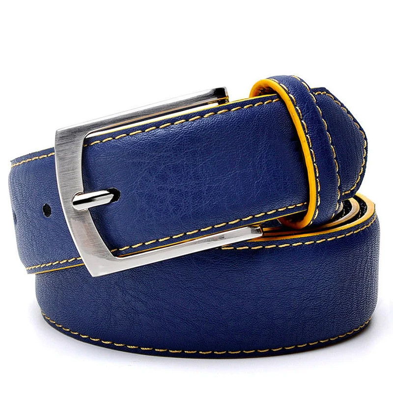 Top Trends: Hot Sale Leather Belt Men Italian Design Casual Men's Leather Belts For Jeans Mens Belts Luxury Designer Belts Men High Quality Shoppable Styles - Image 3