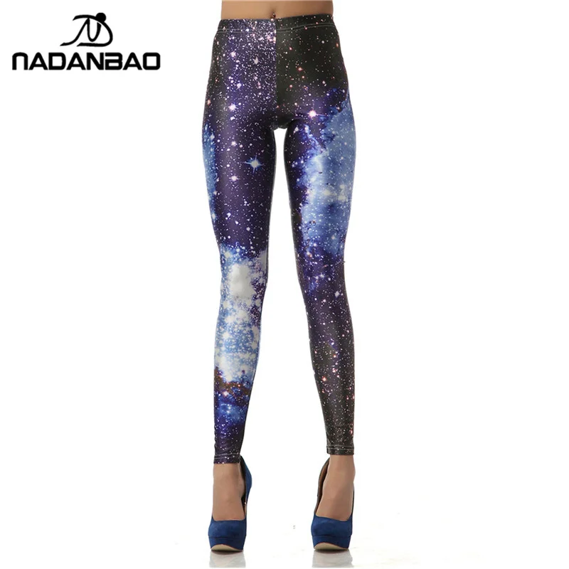 Top Trends: NADANBAO Legging 3D Digital Blue Galaxy Sexy Leggins Fashion Slim Leggins Printed Women Leggings Women Pants Shoppable Styles