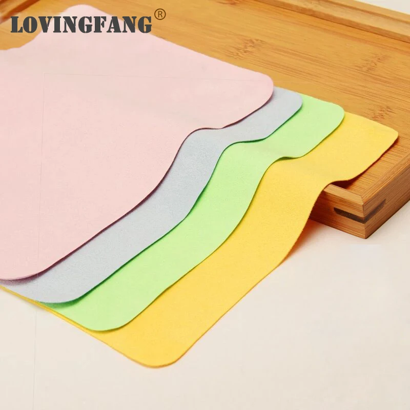 Top Trends: 5 Pcs / Lots High Quality Chamois Glasses Cleaner 145*175mm Microfiber Glasses Cleaning Cloth For Lens Phone Screen Cleaning Wipes Shoppable Styles