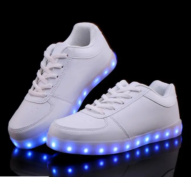 Top Trends: Led Luminous Shoes For Boys Girls Fashion Light Up Casual Kids 7 Colors Outdoor New Simulation Sole Glowing Children Sneaker Shoppable Styles