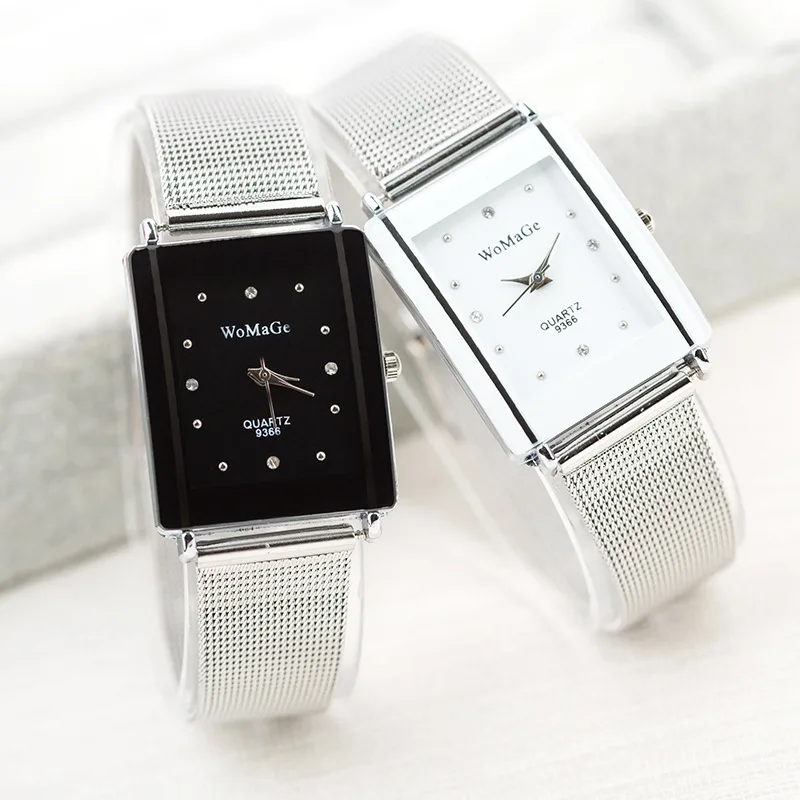 Top Trends: Fashion Women Watches Rectangle Watch Women Mesh Belt Quartz Watch Fashion Ladies Watches Relojes Mujer 2020 Relogio Feminino Shoppable Styles