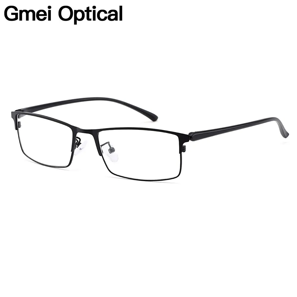 Top Trends: Gmei Optical Men Titanium Alloy Eyeglasses Frame For Men Eyewear Flexible Temple Legs IP Electroplating Alloy Material Y2529 Shoppable Styles