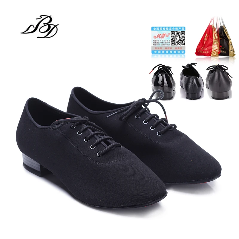 Top Trends: Sneakers Salsa Dance Shoes Men Square Dance Social Ballroom Latin 309 Modern Canvas Hot Oxford Cloth Heel 2.5 CM Lace Non-slip Shoppable Styles