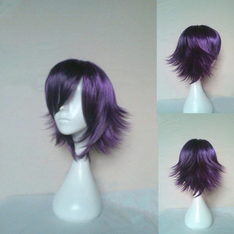 Top Trends: HAIRJOY Cosplay Wig Synthetic Hair Wigs Short Curly Purple Black Shoppable Styles