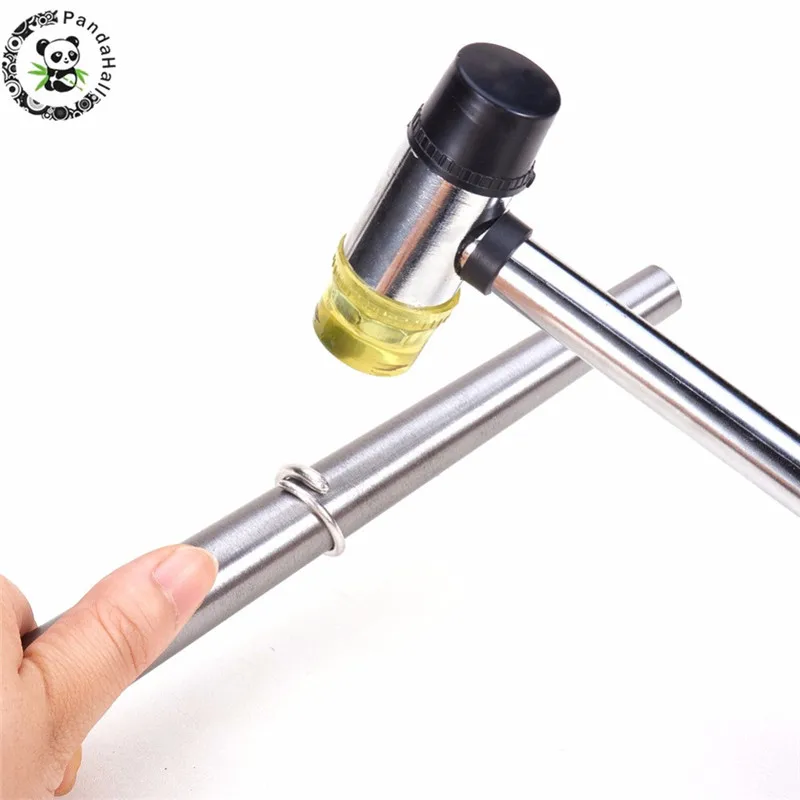 Top Trends: Jewelry Tools Iron Ring Enlarger Stick Mandrel Sizer Tools Equipment Installable Two Way Rubber Steel Handle HammersF80 Shoppable Styles