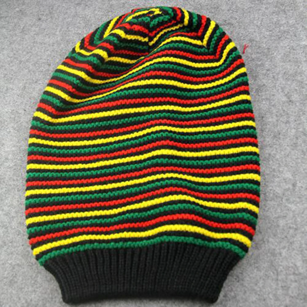 Top Trends: New Stylish Bob Marley Reggae Hat Jamaican Pom Slouch Baggy Beanie Stripe Brim Cotton Winter Warmer Visor Stripe Cap 2022 Shoppable Styles