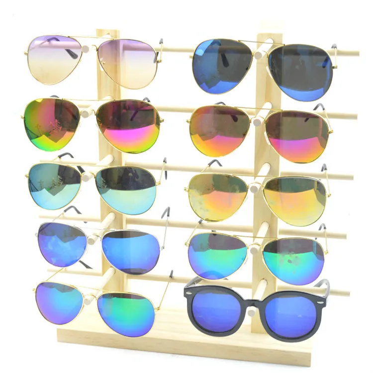 Top Trends: New Sun Glasses Eyeglasses Wood Display Stands Shelf Glasses Display Show Stand Holder Rack 9 Sizes Options Natural Material Shoppable Styles - Image 6