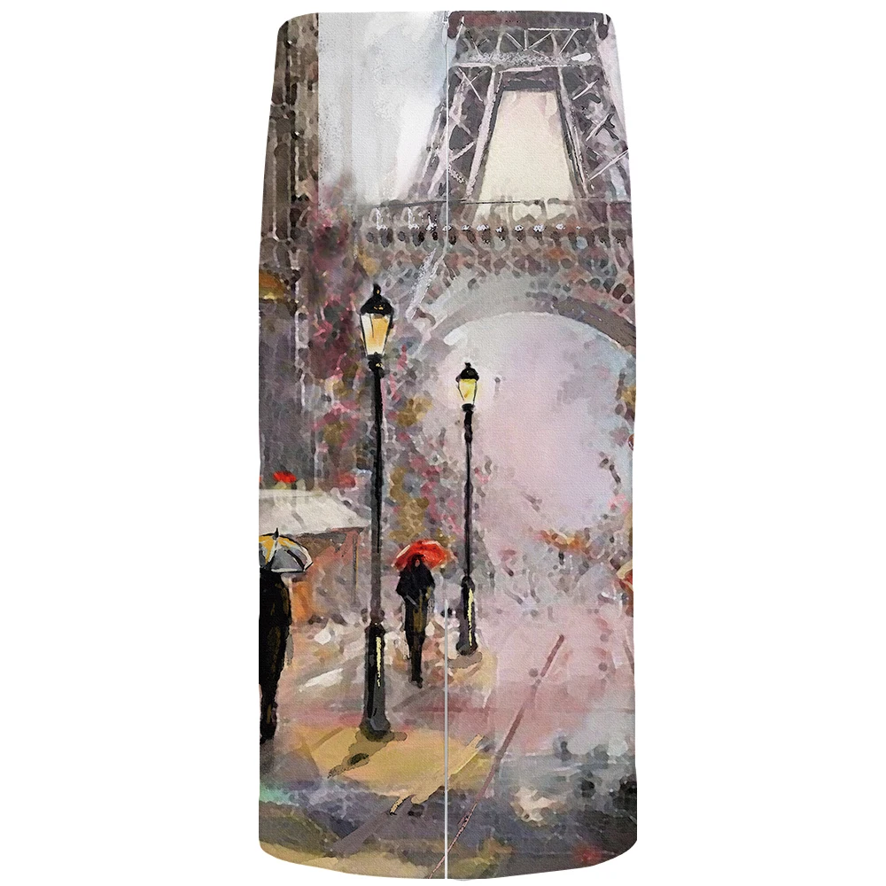 Top Trends: KYKU Eiffel Tower Skirts Women City Floral France Sexy Painting Pencil Party Casual Ladies Skirts Womens Anime Korean Fashion Shoppable Styles - Image 2