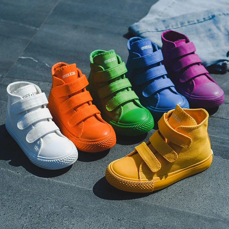 Top Trends: Children Canvas Shoes Girls Sneakers High Top Boys Shoes 2023 New Spring Autumn Fashion Sneakers Kids Casual Shoes Footwear Shoppable Styles