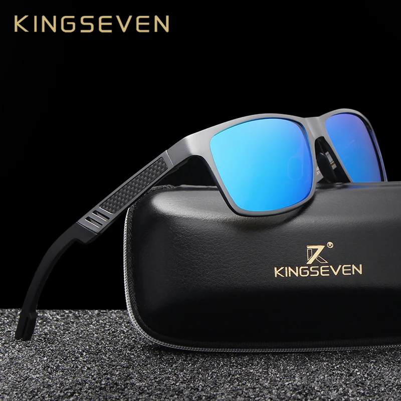 Top Trends: KINGSEVEN Men Polarized Sunglasses Aluminum Magnesium Sun Glasses Driving Glasses Rectangle Shades For Men Oculos Masculino Male Shoppable Styles - Image 2