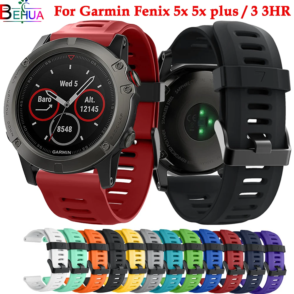 Top Trends: 26mm Wristband For Garmin Fenix 5X / 5Xplus / Fenix 3 / Fenix 3 HR Silicone Sport Watchband Strap Replacement Fashion Smart Accessorie Shoppable Styles