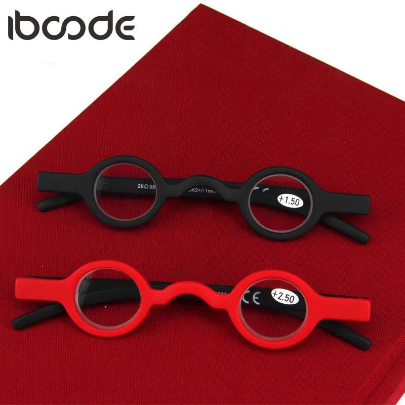 Top Trends: Iboode Retro Mini Square Round Shape Reading Glasses Unisex Ultralight Stylish Computer Prescription Optical Clear Lens Eyewear Shoppable Styles