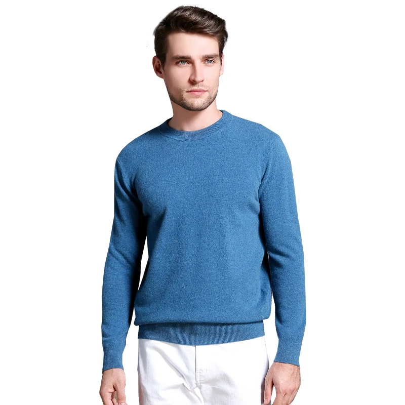 Top Trends: Men's 100% Pure Cashmere Knitted Jumpers, Winter Sweater, High Quality Pullovers, Tops, Thick Clothes, 8Colors, Oneck, Hot Sale Shoppable Styles - Image 3