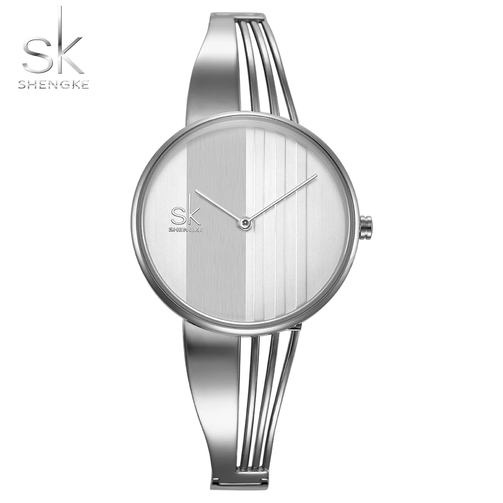 Top Trends: SHENGKE Women&#039;s Bracelet Watches Luxury Women&#039;s Watches Fashion Silver Watch Women Watches Clock Relogio Feminino Zegarek Damski Shoppable Styles