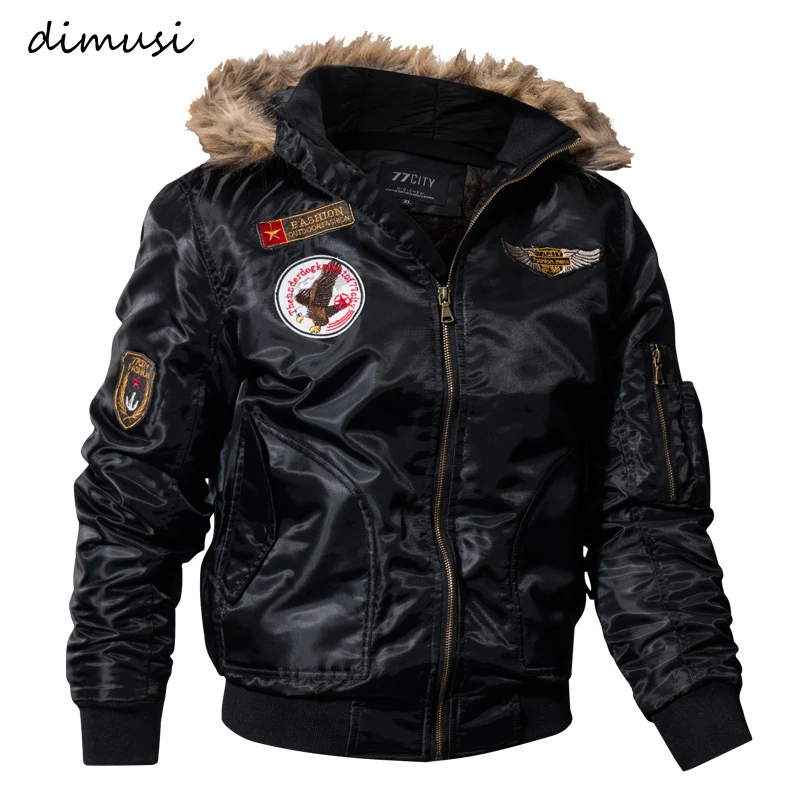 Top Trends: DIMUSI Winter Mens Padded Coats Thick Thermal Cotton Parka Jacket Men Faux Fur Warm Hoodies Tactical Jackets Parks Homme, TA035 Shoppable Styles