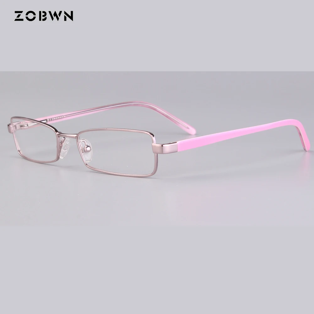 Top Trends: High Quality Simple Frames Women's Metal Frame Brand Designer EyeGlasses Oculos De Sol Pink Color Ladies Girls Small Frame Marca Shoppable Styles - Image 5