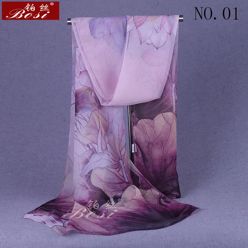 Top Trends: 100% Silk Feel Fashion Hijab Print Scarf Shawls Women Chiffon Flower Scarves Cape Female Luxury Brand Ladies Stoles Pink Floral Shoppable Styles