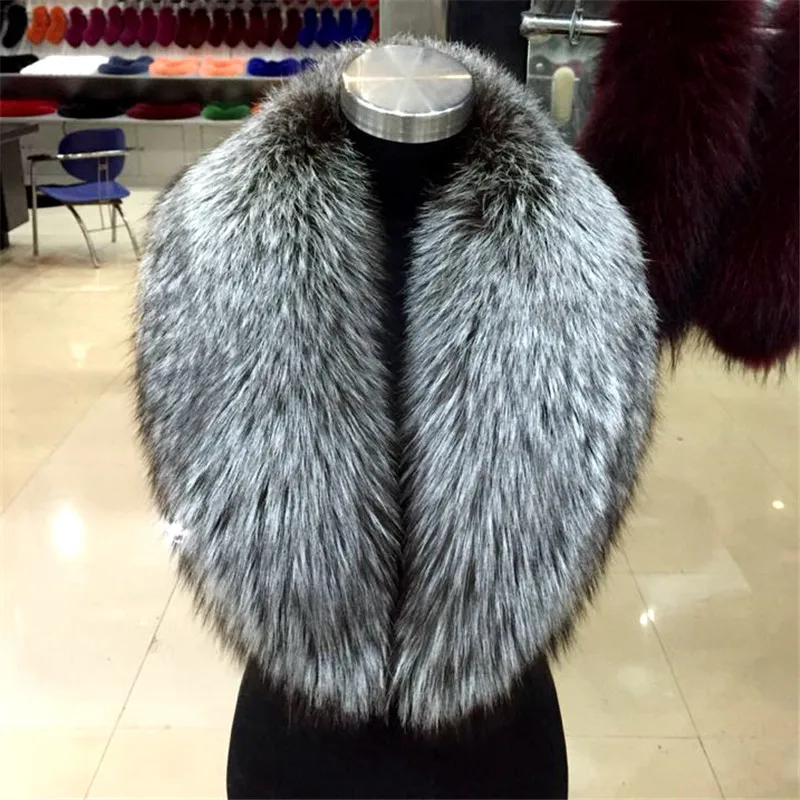 Top Trends: 2021 New Hot Natural Silver Fox Fox Fur Unisex Fur Scarf Fox Fur Scarf Large Fur Fashion Warm Shoppable Styles