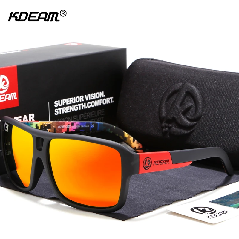 Top Trends: Jam Style Polarized Sunglasses Men Sports Eyewear Brand KDEAM Super Quality Sun Glasses Function Include Full Package Shoppable Styles