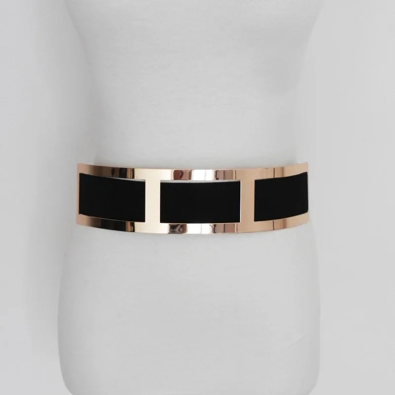 Top Trends: Women Wide Stretchy Belt For Dress Black And Beige Cummerbund Luxury Designer Belt Plus Size Bg-025 Shoppable Styles