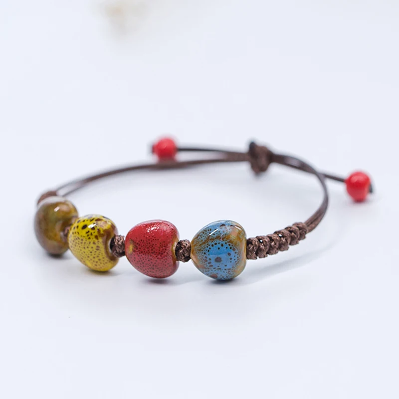 Top Trends: Love Stone Women's Ceramic Bracelet Female Hand-woven Couple Small Wholesale Jewelry #5347 Shoppable Styles - Image 5