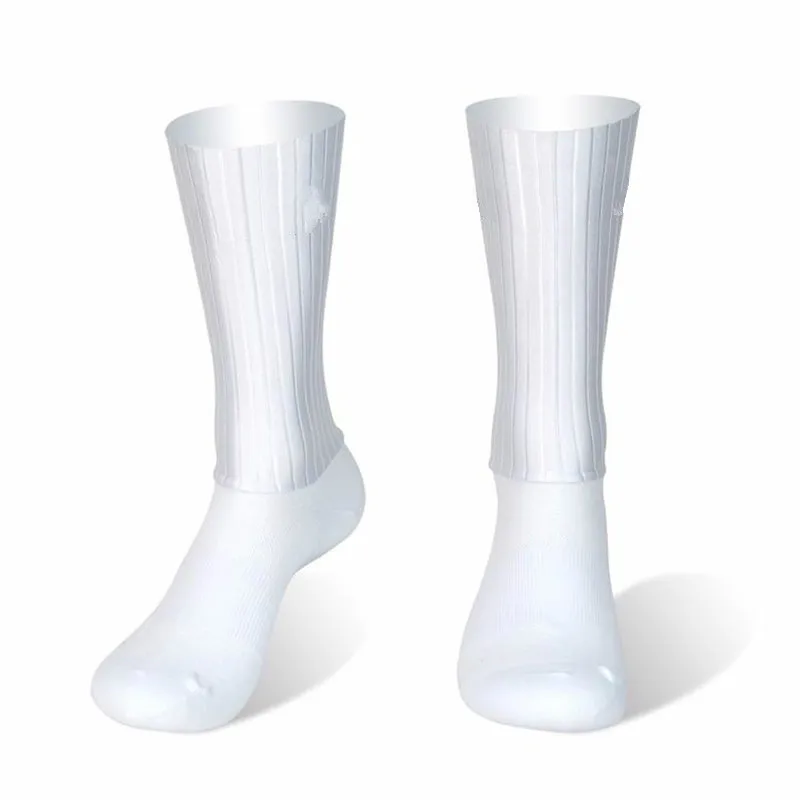 Top Trends: Anti Slip Silicone Summer Aero Socks Whiteline Cycling Socks Men Bicycle Sport Running Bike Socks Calcetines Ciclismo Shoppable Styles