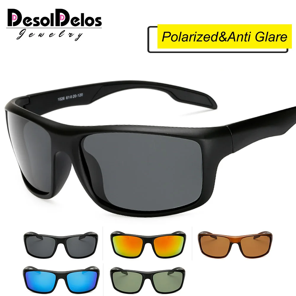 Top Trends: Men Classic Polarized Sunglasses Male Eyewear Driving Rectangle Mirror Sun Glasses 100% UV Protection Gafas Oculos De Sol 1026 Shoppable Styles