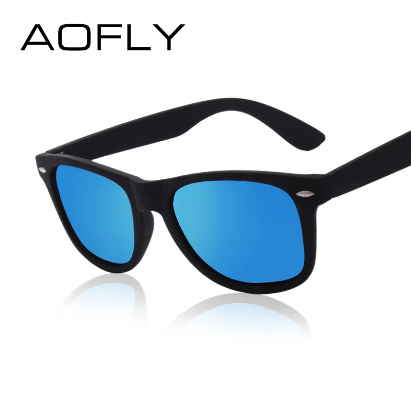 Top Trends: AOFLY Fashion Sunglasses Men Polarized Sunglasses Men Driving Mirrors Coating Points Black Frame Eyewear Male Sun Glasses UV400 Shoppable Styles