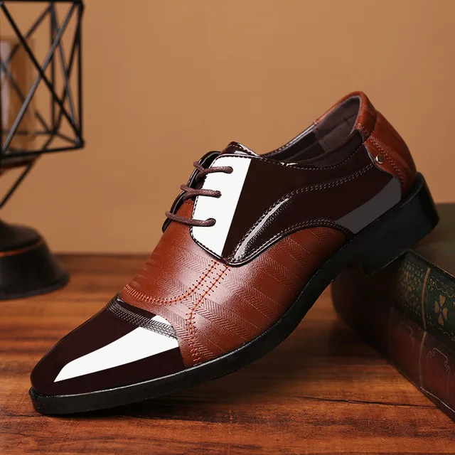 Top Trends: Leather Shoes Pointed Men Ballroom Dance Bureau Dress Shoes Man Baita Wedding Shoes Latin Prom Sports Dance Shoes Large Size Shoppable Styles