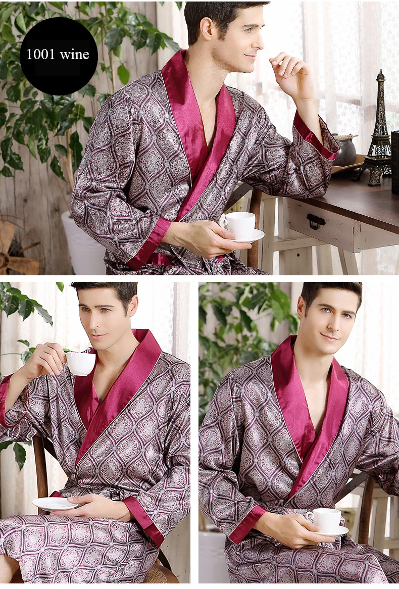 Luksuslikult siidine ja mustriline hommikumantel meestele | kujundav pilt e-kaubamaja pildikogust
