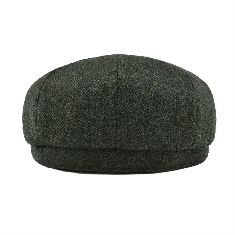 Top Trends: BOTVELA Wool Tweed Newsboy Cap Herringbone Men Women Classic Retro Hat With Soft Lining Driver Cap Black Brown Green 005 Shoppable Styles - Image 3