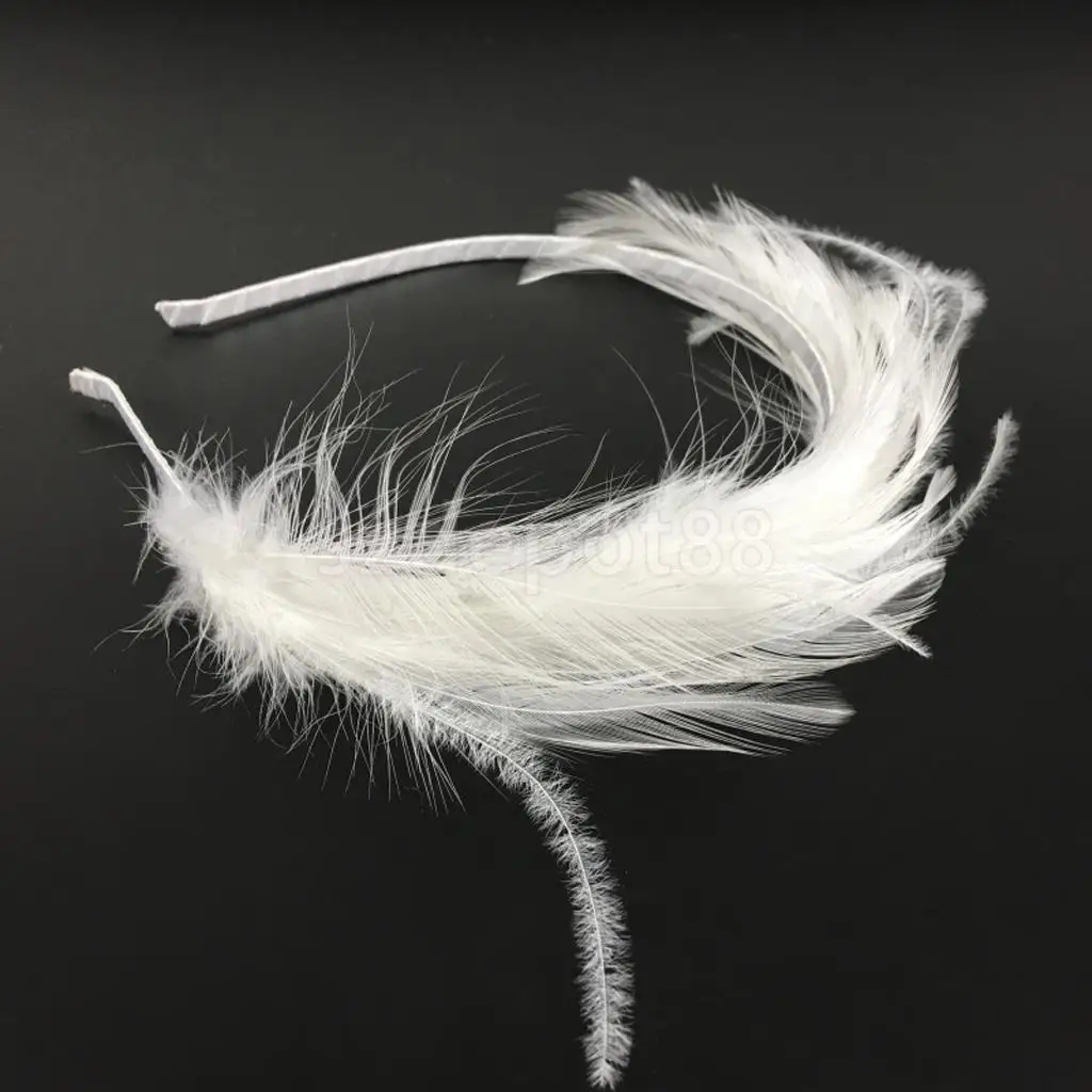 Top Trends: Women Girls Bride White Feather Headband Party Fascinator Hair Headpiece Shoppable Styles