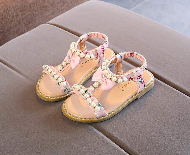 Top Trends: Sandals Girls Summer New Dot Bow Kids Shoes For Girls Fashion Princess Fish Head Kids Girls Shoes Shoppable Styles - Image 3