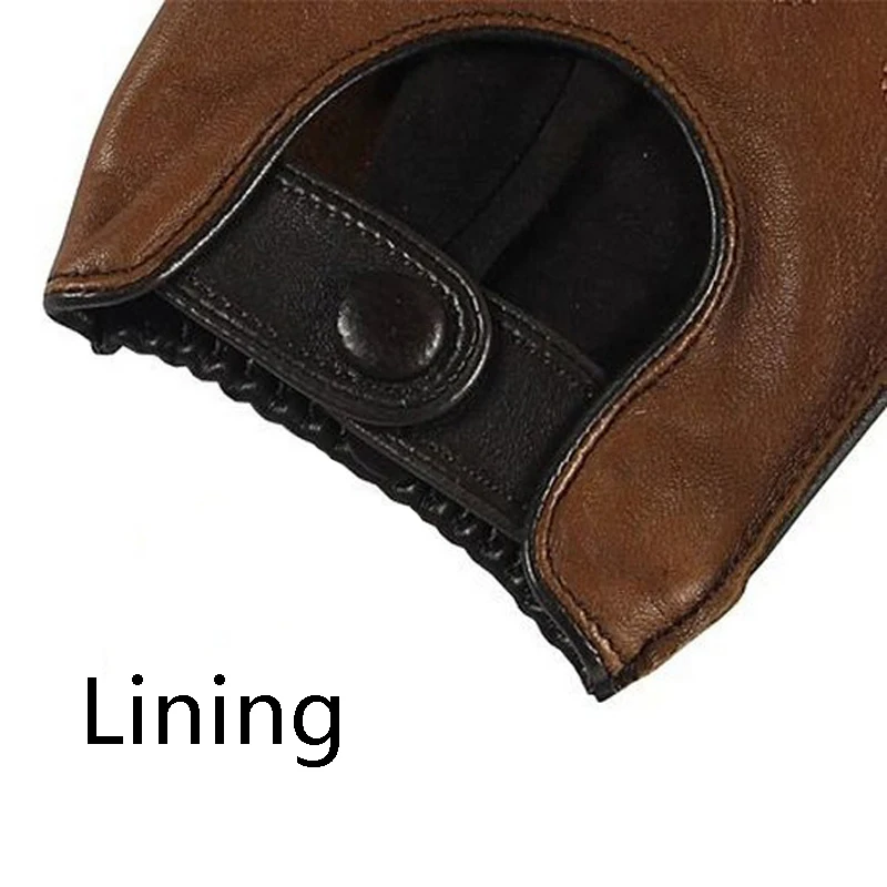 Top Trends: Real Leather Gloves Male Spring Autumn Lambskin Leisure Breathable Touchscreen Genuine Leather Sheepskin Men's Driving M023W Shoppable Styles - Image 5