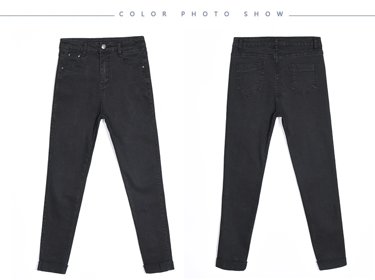 mustad ja tumehallid naiste teksased eest ja tagantvaates