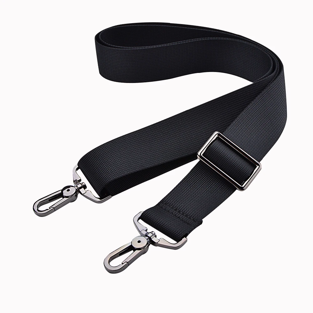 Top Trends: 3.8cm Wide Computer Bag Strap Nylon For Men&#039;s Handbag Briefcase Crossbody Bag Shoulder Belts Adjustable Long Bands Black KZ1025 Shoppable Styles