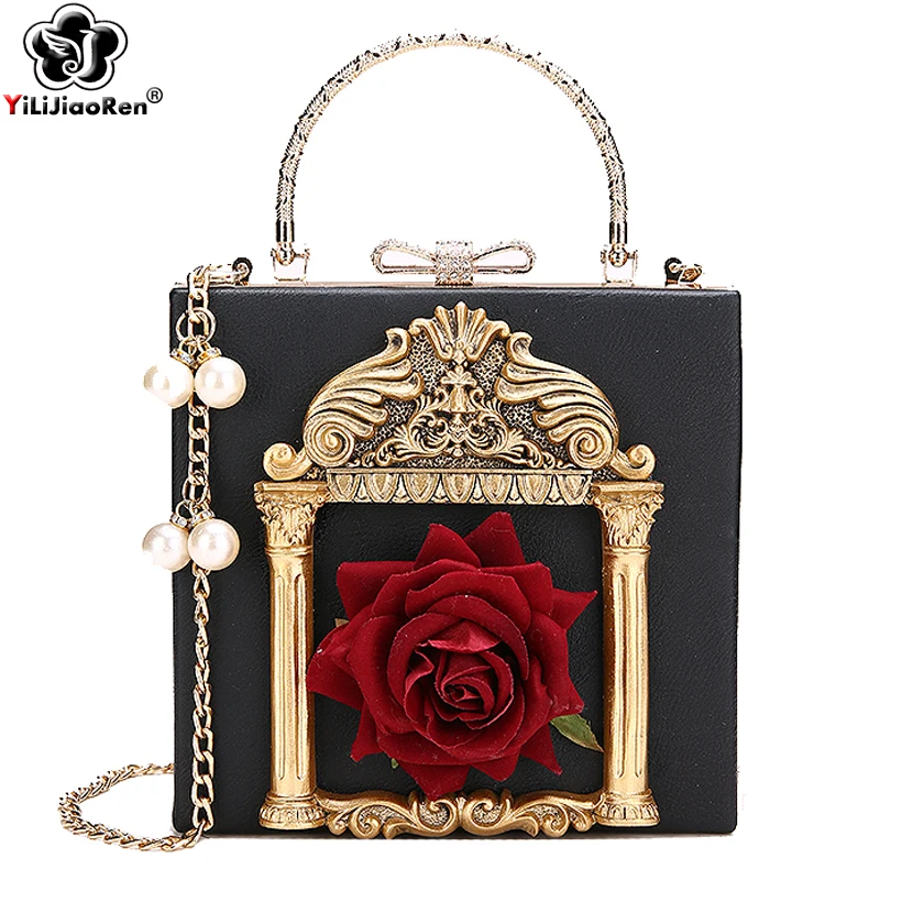 Top Trends: Fashion Flowers Crossbody Bags For Women Luxury Handbags Women Bags Designer Brand Leather Over Shoulder Bag Sac Clutch Female Shoppable Styles