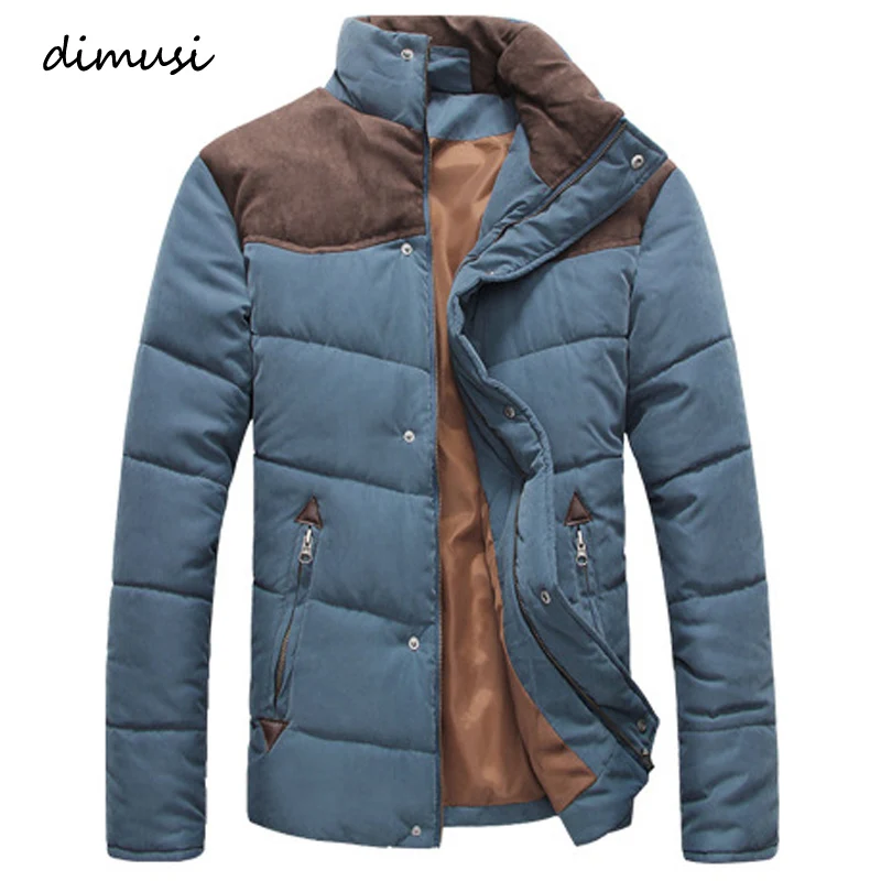 Top Trends: DIMUSI Winter Jacket Men Warm Casual Parkas Cotton Stand Collar Winter Coats Male Padded Overcoat Outerwear Clothing 4XL Shoppable Styles