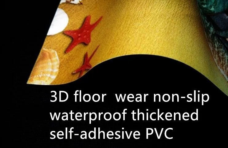 3D efektiga PVC kate merekarpide ja meritähtedega
