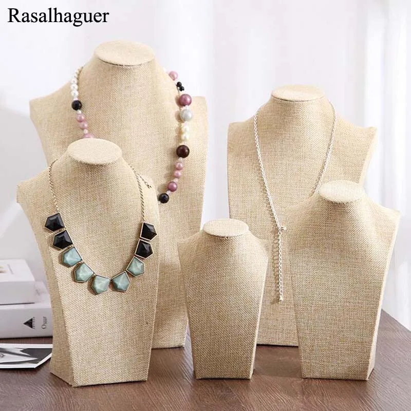 Top Trends: New Natural Wholesale Jewelry Display Jewellery Organizer Stand Gift Packaging For Store Show Window Necklace Holder Shelf Bust Shoppable Styles