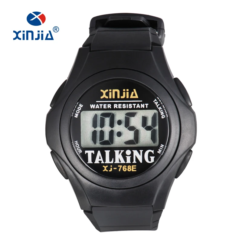 Top Trends: XINJIA New Talking Watch For Blind Men Women Casual Sport Digital Elderly Visially Impaired Italian Arabic Russian Korean Time Shoppable Styles