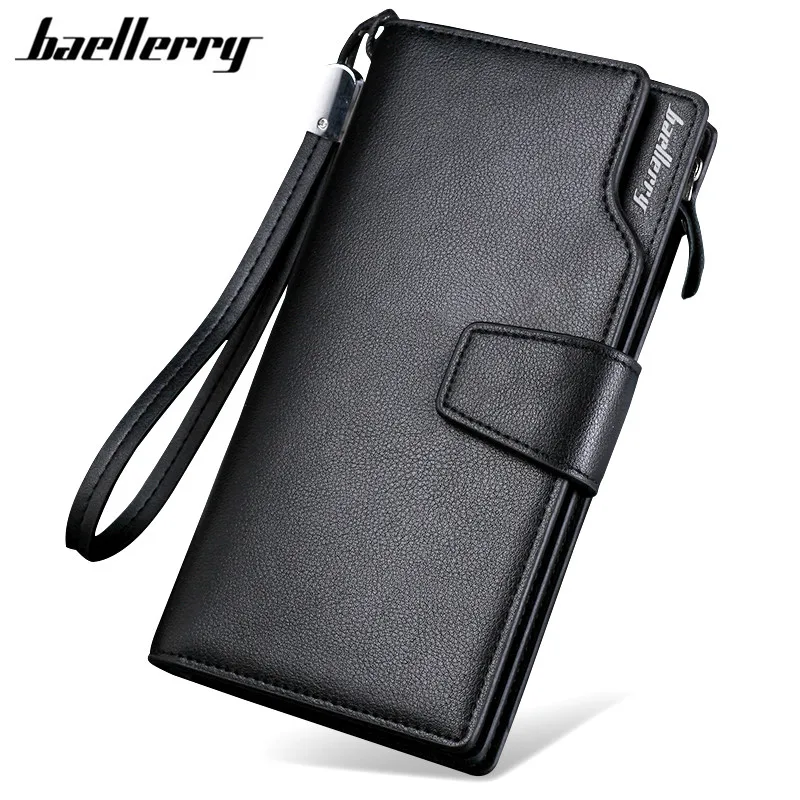 Top Trends: Baellerry Luxury Brand Men's Wallets Men Long Purse Wallet Male Clutch PU Leather Zippers Wallet Men Business Wallet Coin Purse Shoppable Styles