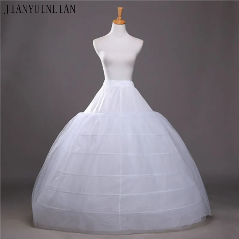 Top Trends: SoDigne Ball Gown Petticoats For Wedding Dresses Elastic 6 Hoops One Tiers Dress Underskirt Crinoline Wedding Accessories Shoppable Styles