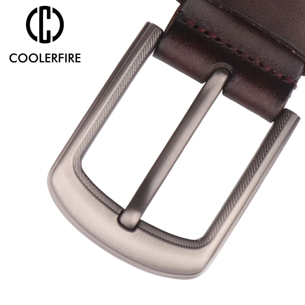 Top Trends: Men Top Full Grain 100% Cowhide Genuine Leather Belt With High Quality Zinc Alloy Buckle Bekts For Men TN001 Shoppable Styles - Image 4