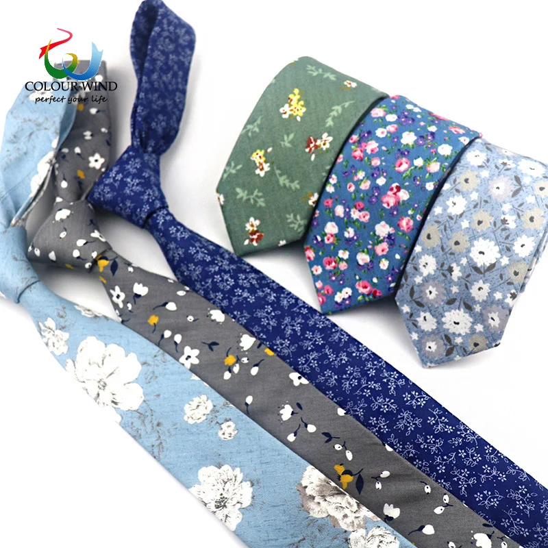 Top Trends: Fresh Mens Classic 6cm Narrow Tie Set Handkerchief Skinny Top Cotton Pocket Square Printed Floral Necktie Wedding Party Neckwear Shoppable Styles