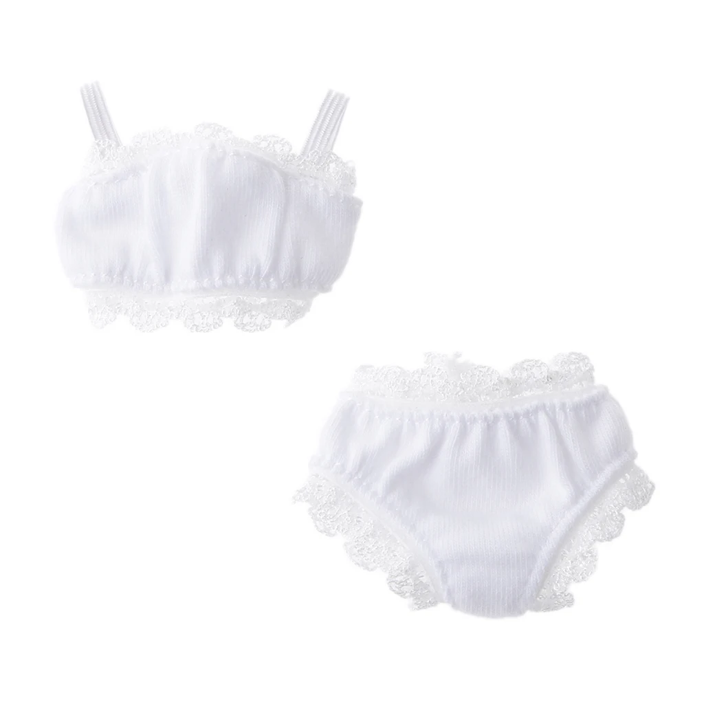 Handmade Dolls Clothes Lace Underwear Suit for 1/6 Blythe Doll 12 inch Doll
