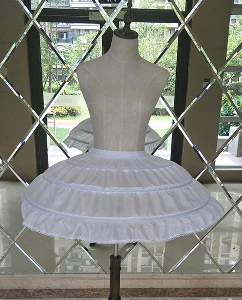 Top Trends: Big Wide White Short Petticoats Underskirt For Ballet Dress Ball Gown Tie Rope 3 Hoops Crinoline Skirt Slip Can Can Para Vestido Shoppable Styles - Image 6