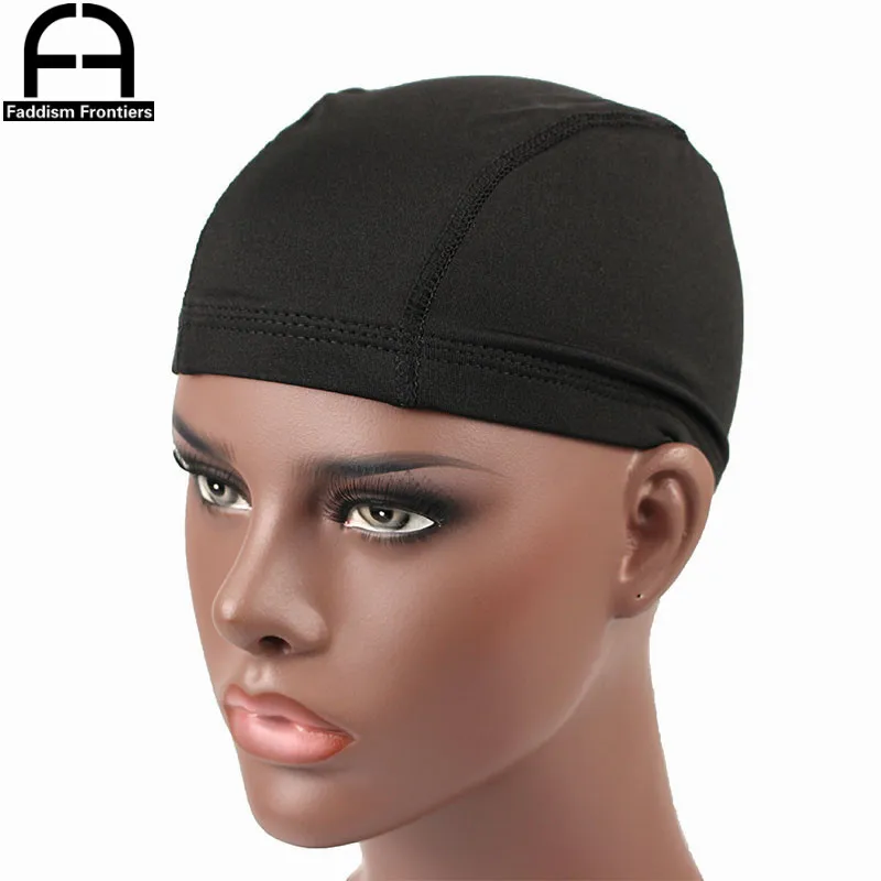 Top Trends: Men's Spandex Seamless Dome Cap Stretchy Headwear Turban Hat DuRag Hair Cover Accessories Dome Caps For Men Shoppable Styles